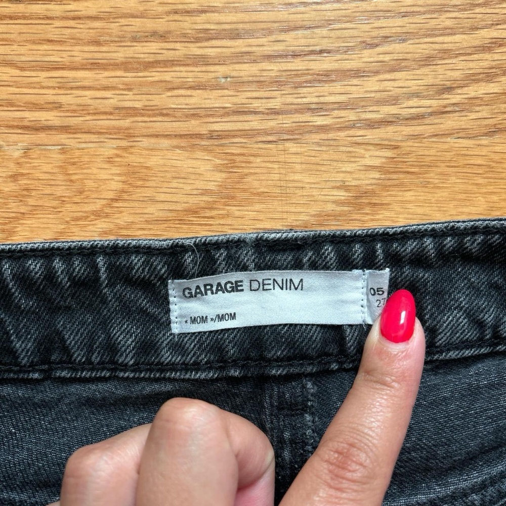 Garage Denim Black Mom Jeans